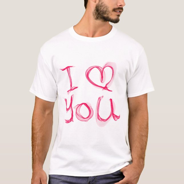 I Love You Text T-Shirt (Front)