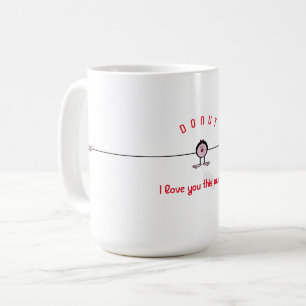 I love you this much! girl emoji coffee mug