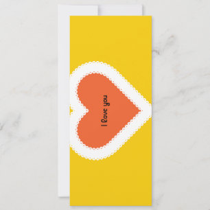 I love you this much! girl emoji valentine holiday card