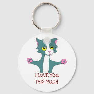 I LOVE YOU THIS MUCH KEY RING