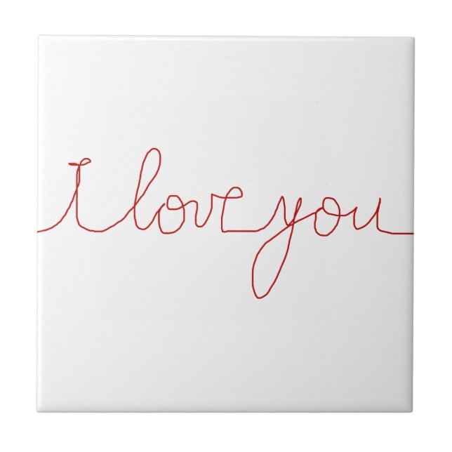 I love you tile (Front)