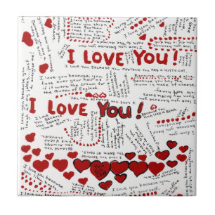 I Love You Tile