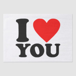 I Love You Tissue Paper