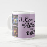 I Love You to Atlantis and Back Mug<br><div class="desc">Displays the complete set of The Atlantis Grail 4-book Series covers and the beloved quote "I Love You to Atlantis and back, " spoken by Margot Lark to her daughter Gwen. Fill your heart with warmth every time you drink your morning coffee, tea, or lvikao in this jumbo mug, inspired...</div>