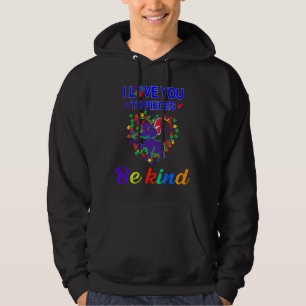 I Love You To Pieces Elephant For Autism Awareness Hoodie