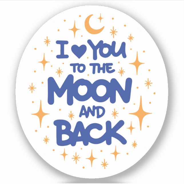 I love you to the moon and back (Front)