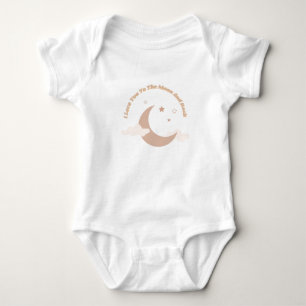 I Love You To The Moon And Back Baby Bodysuit