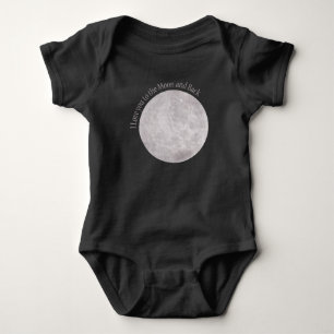 I Love you to the Moon and back Baby Bodysuit