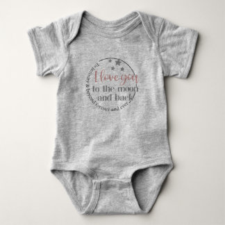 I love you to the Moon and Back Baby Bodysuit