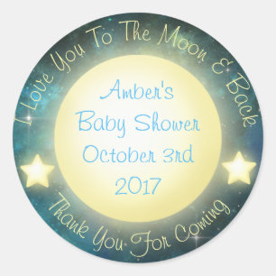 I Love You To The Moon and Back Bag Stickers