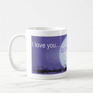 I Love You to the Moon and Back-boy blowing bubble Coffee Mug