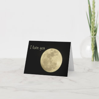 I love you to the moon and back card