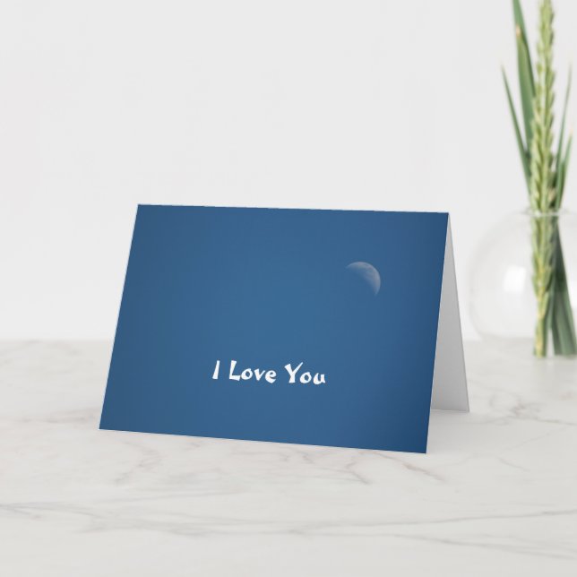 I Love You to the Moon and Back Card (Front)