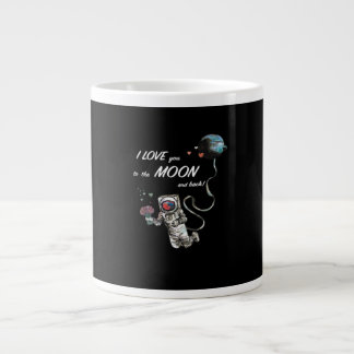 I Love You To The Moon And Back Clean Layout Large Coffee Mug