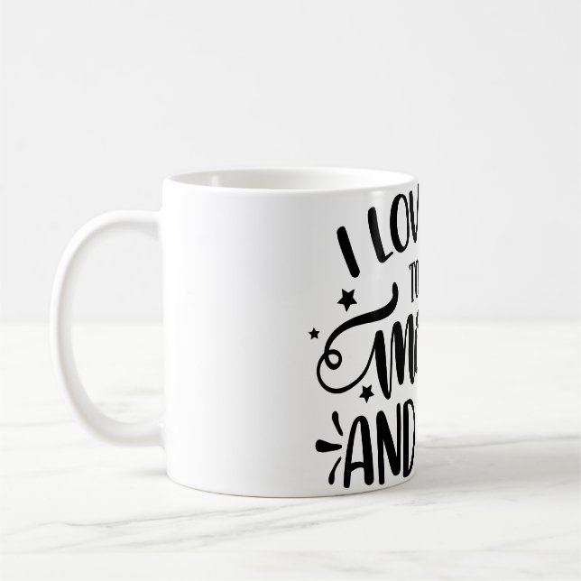 I Love You To The Moon And Back Coffee Mug (Left)