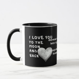 I Love You To The Moon And Back Couple Love Artist Mug