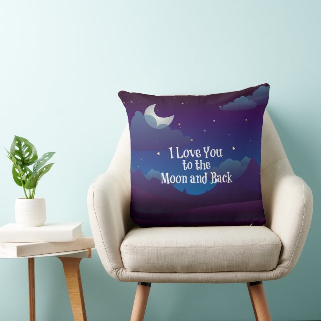 I Love You to the Moon and Back Cushion (Chair)