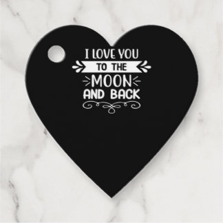 I Love You To The Moon And Back Cute Funny Space S Favour Tags