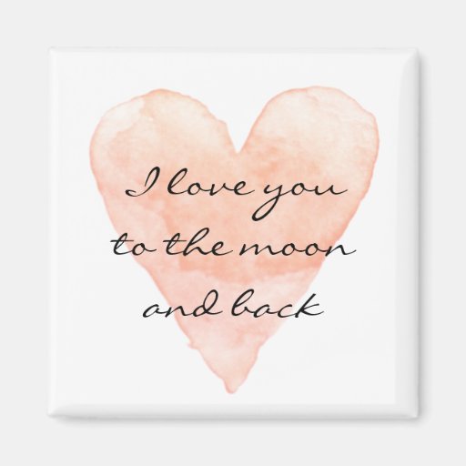 Image of I love you to the moon and back fridge magnet