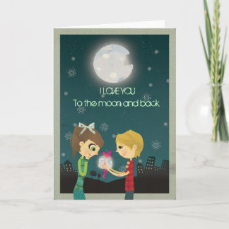 I love you to the moon and back - GCard Card
