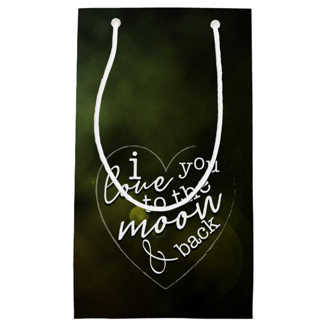 I love you to the moon and back gift bag (Front)
