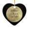 I love you to the moon and back heart ornament