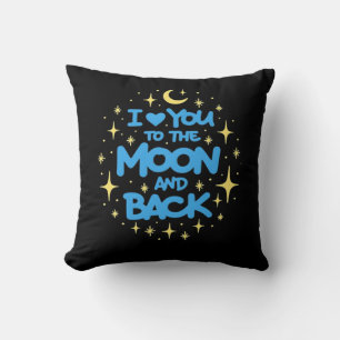 I Love You To The Moon And Back Heartfelt Classic Cushion