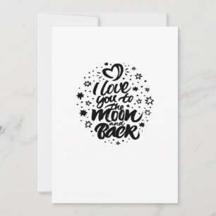 I Love You To The Moon And Back Heartfelt Classic Holiday Card