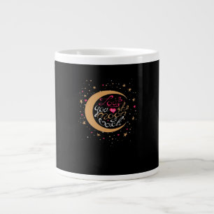 I Love You To The Moon And Back Heartfelt Style  Large Coffee Mug