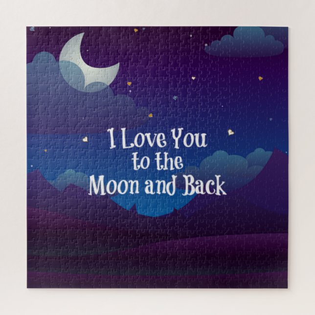 I Love You to the Moon and Back,  Jigsaw Puzzle (Vertical)