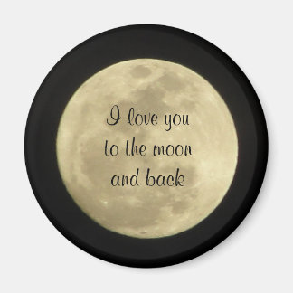 I love you to the moon and back magnet