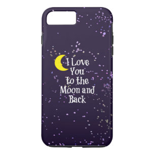 I Love You to the Moon and Back - Man in the Moon iPhone 8 Plus/7 Plus Case