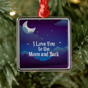 I Love You to the Moon and Back, Metal Tree Decoration