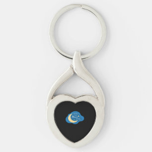 I Love You To The Moon And Back Modern Aesthetic  Key Ring