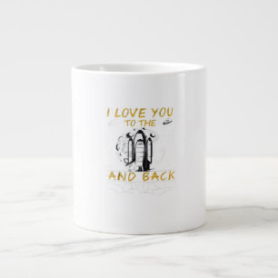 I Love You To The Moon And Back Moody Dramatic Sty Large Coffee Mug