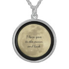 I love you to the moon and back necklace
