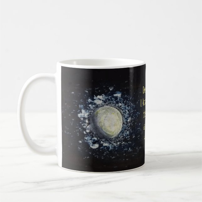 I love you to the moon and back - Personalised Coffee Mug (Left)