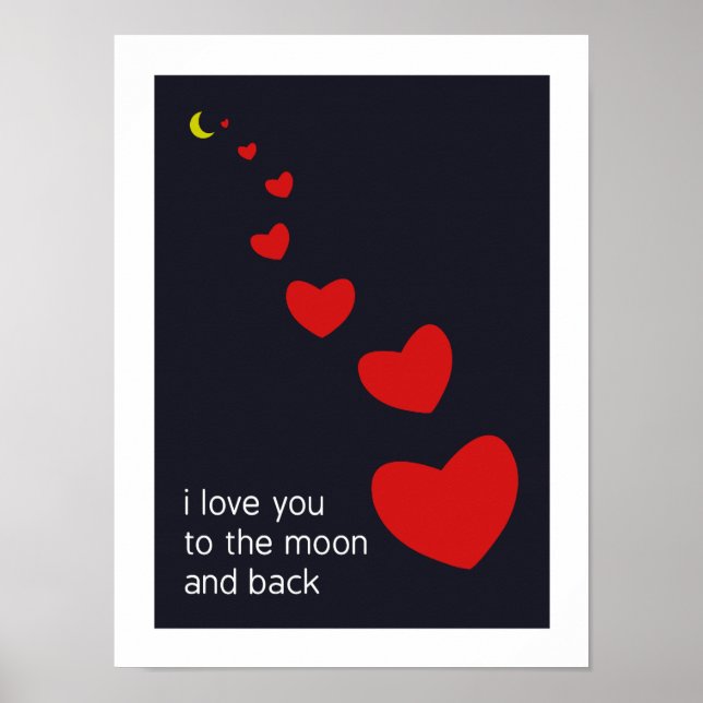 i love you to the moon and back - poster (Front)