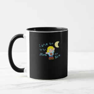 I Love You To The Moon And Back Repeating Love Quo Mug