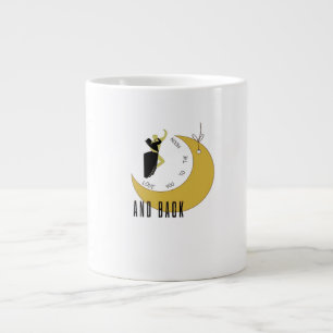 I Love You To The Moon And Back Romantic Quote Des Large Coffee Mug