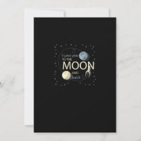 I Love You To The Moon And Back Sincere Design