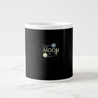 I Love You To The Moon And Back Sincere Design Large Coffee Mug
