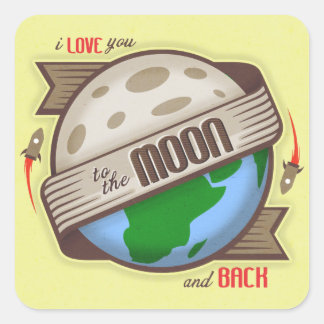 I Love You To The Moon And Back - Sticker Set