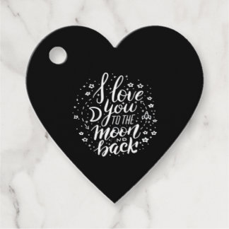 I Love You To The Moon And Back Timeless Appeal  Favour Tags