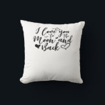I Love You To The Moon And Back Timeless Romantic  Cushion<br><div class="desc">A timeless romantic design expressing endless love with a moon-inspired message,  perfect for anniversaries,  weddings,  or heartfelt gifts.</div>
