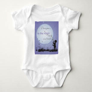 I Love You to the Moon and Back-Unique Gifts Baby Bodysuit