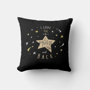 I Love You To The Moon And Back Unisex Modern Styl Cushion