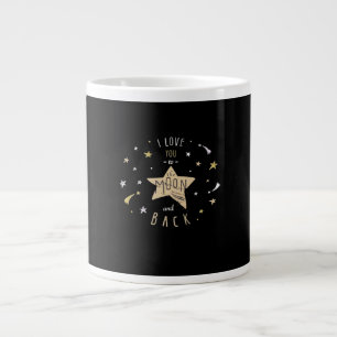 I Love You To The Moon And Back Unisex Modern Styl Large Coffee Mug