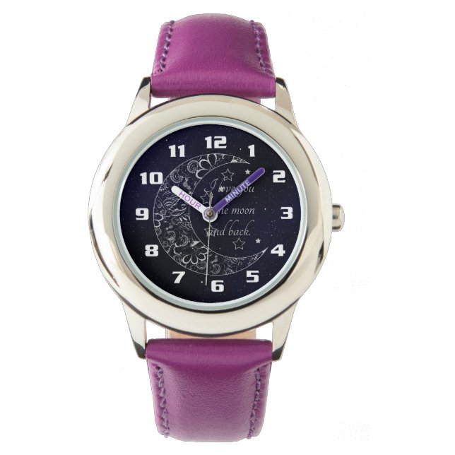 I Love You To The Moon and Back Watch (Front)