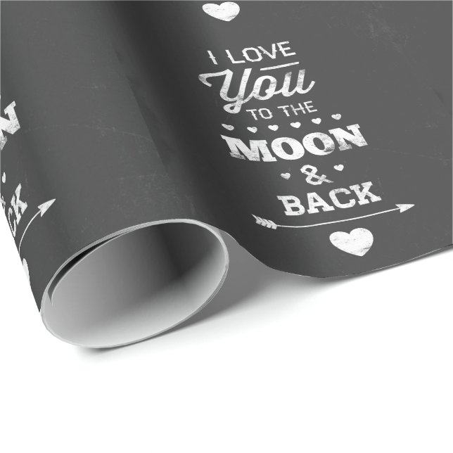 I Love You To The Moon And Back Wrapping Paper (Roll Corner)